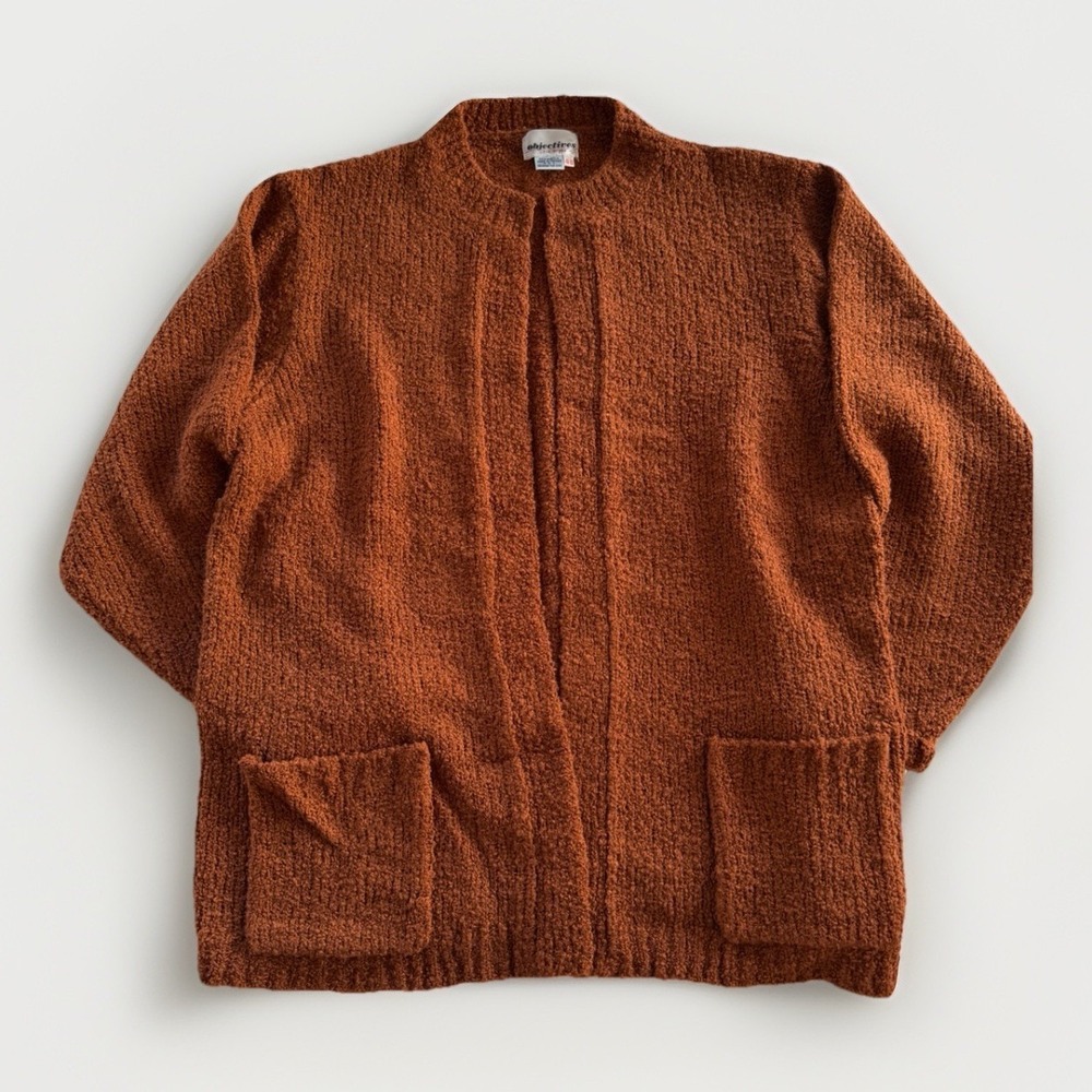 Vintage Objectives Cardigan Womens‎ L 40 Grandma Sweater Cottagecore